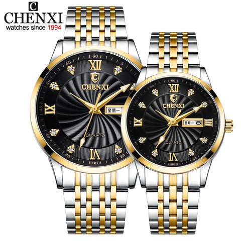 CHENXI New Couple Wristwatches Luxury Brand Women or Men Wristwatches Quartz Date week Clock Wristwatches Female Waterproof Montre Femme-kopara2trade.myshopify.com-