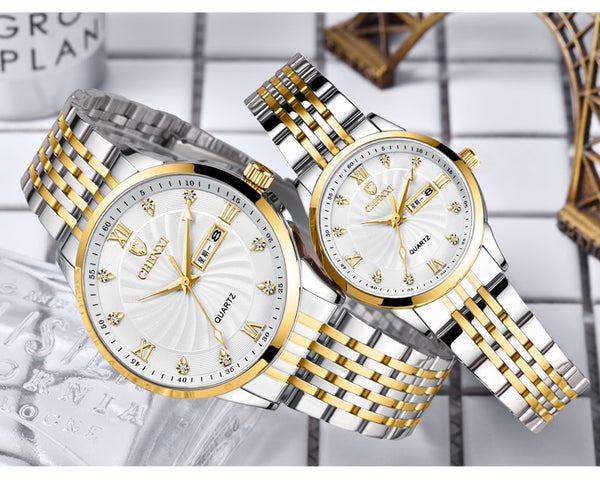 CHENXI New Couple Wristwatches Luxury Brand Women or Men Wristwatches Quartz Date week Clock Wristwatches Female Waterproof Montre Femme-kopara2trade.myshopify.com-