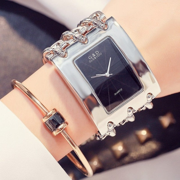 Gold/ Rose Gold / Silver Strap Watch Women Luxury Brand Hot Ladies Wristwatches Full Stainless Steel Rhinestone Quartz Watch-kopara2trade.myshopify.com-