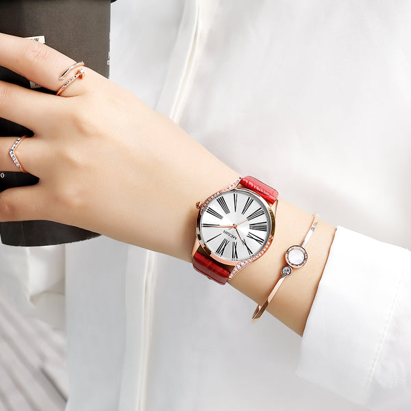 MEGIR Women Wristwatch Top Luxury Brand Fashion Ladies Quartz Wrist Wristwatch Casual Leather Waterproof-kopara2trade.myshopify.com-