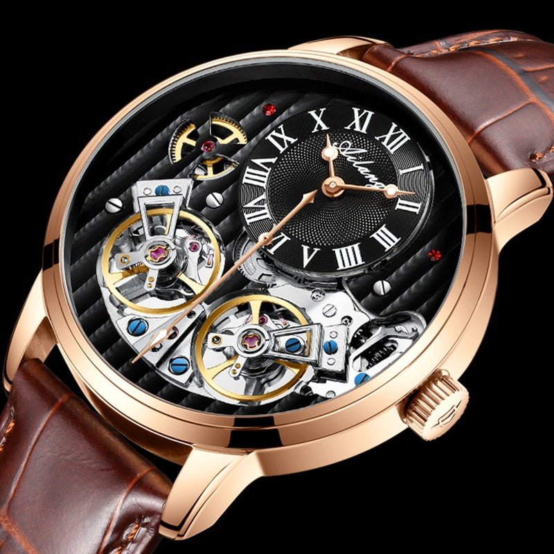 AILANG Quality WristWatch  Unique Double Tourbillon Switzerland Watches Top Luxury Brand Men's Automatic Mechanical Watch Men-kopara2trade.myshopify.com-