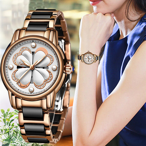 SUNKTA Listing Top Luxury Brand Women Watch Women's Ceramic Watch Fashion Dress Lady Girl Analog Quartz-kopara2trade.myshopify.com-