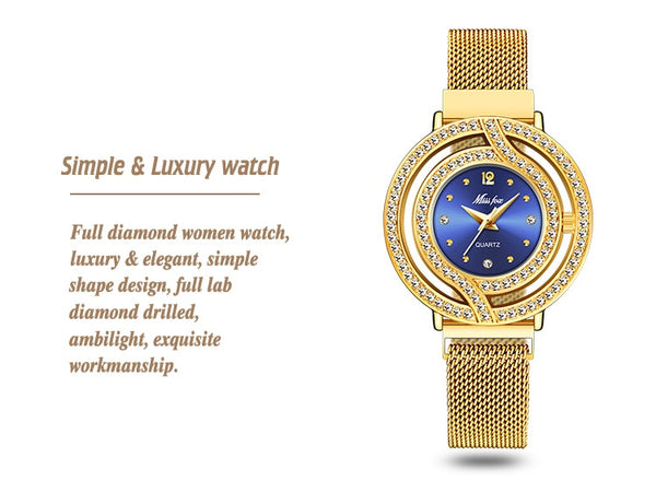 MISSFOX Magnetic Watch Women Luxury Brand Waterproof Diamond Women Watches Hollow Blue Quartz Elegant Gold Ladies Wrist Watch-kopara2trade.myshopify.com-