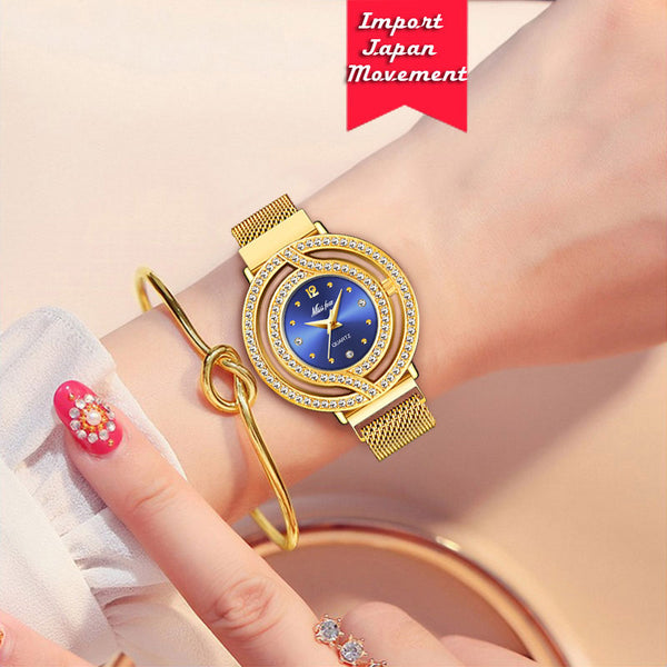 MISSFOX Magnetic Watch Women Luxury Brand Waterproof Diamond Women Watches Hollow Blue Quartz Elegant Gold Ladies Wrist Watch-kopara2trade.myshopify.com-
