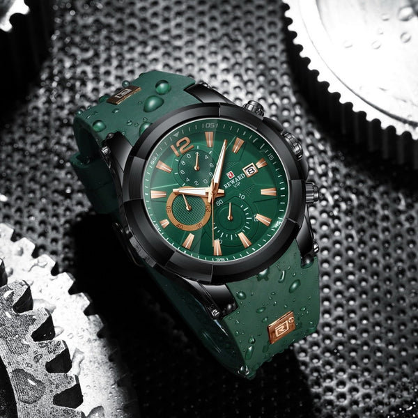 REWARD Luxury Wristwatch Casual Sport Watch Men Military Stylish Silicone Strap Multifunction-kopara2trade.myshopify.com-