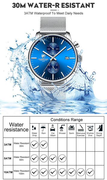 Men Watch New CHEETAH Top Brand Stainless Steel Waterproof Chronograph Watches Mens Business Blue Quartz Wristwatch reloj hombre-kopara2trade.myshopify.com-