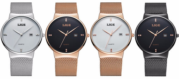 New LIGE Mens Wristwatches, 4 Styles-kopara2trade.myshopify.com-Watch