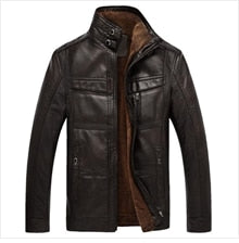 TIEMIANNIU winter men's leather jacket motorcycle hooded jacket men's warm Leisure PU leather coats M-4XL-kopara2trade.myshopify.com-