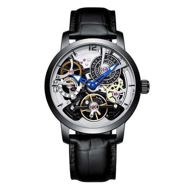 AILANG Original design watch automatic tourbillon wrist watches men montre homme mechanical Leather pilot diver Skeleton 2019-kopara2trade.myshopify.com-