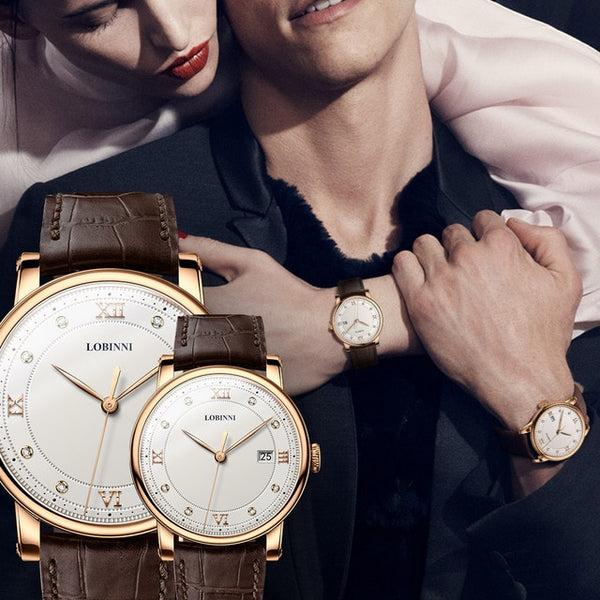 Lobinni Switzerland Watch Luxury brand lovers Wristwatch Sapphire Vintage Quartz Watch Leather Montre Couple Watch xmas Gift Men women-kopara2trade.myshopify.com-