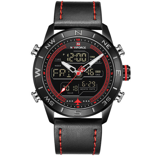 NAVIFORCE Luxury Brand Mens Fashion Sport Watches Men Quartz Analog Digital  Leather Army Military Watch Relogio Masculino-kopara2trade.myshopify.com-