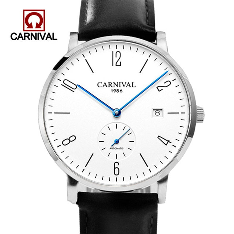 Relogio Masculino Carnival Brand Luxury Automatic Watch Men Ultra Thin Business Calendar Mechanical Wrist Watches Clock Man 2020-kopara2trade.myshopify.com-