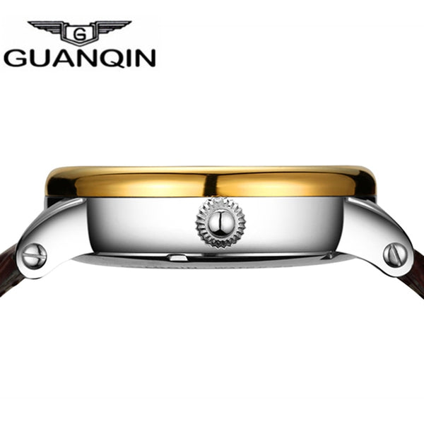relogio masculino GUANQIN Mens Watches Luxury Brand Tourbillon Skeleton Automatic Watch Men Sport Leather Mechanical Wristwatch-kopara2trade.myshopify.com-