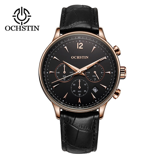 OCHSTIN Top Luxury Brand Men Business Rose Watches Chronograph Waterproof Quartz Analog Wristwatch Male Relogio Masculino-kopara2trade.myshopify.com-
