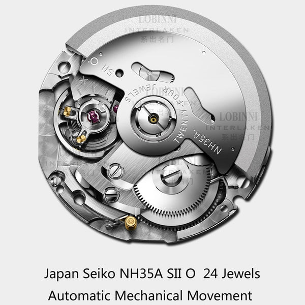 LOBINNI New Men Watches Top Luxury Brand Japan Import NH35A SII O Auto Mechanical MOVT Men's-kopara2trade.myshopify.com-