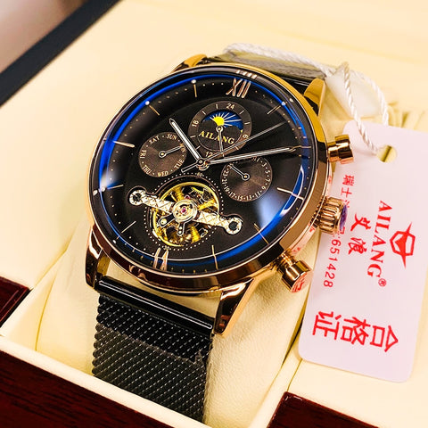 SSS quality men's watch tourbillon Minimalist automatic watch latest design Swiss gear wrist watches diesel mechanical clock men-kopara2trade.myshopify.com-