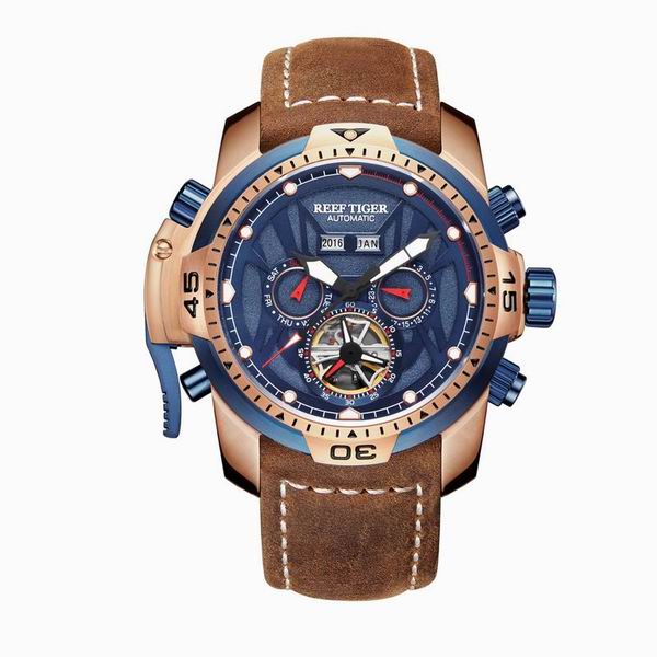 Reef Tiger/RT Sport Watch Complicated Dial with Year Month Perpetual Calendar Big Steel Case Watches RGA3532-kopara2trade.myshopify.com-