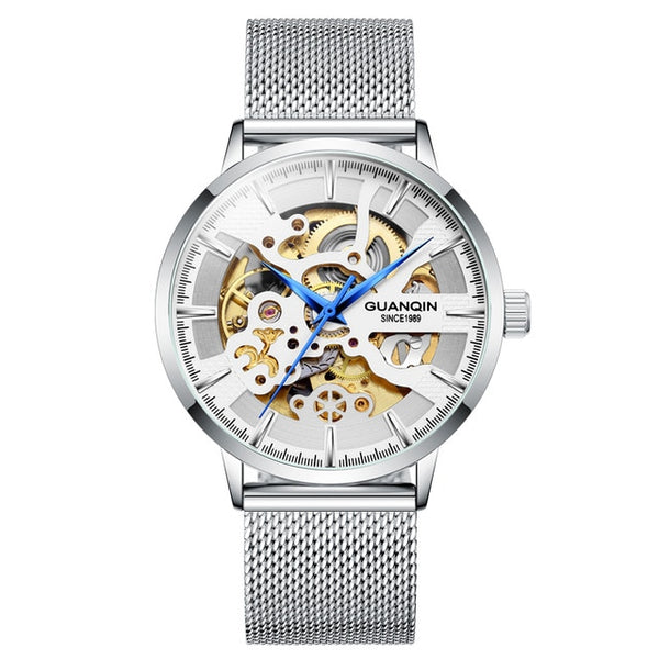 GUANQIN2020 new watch men's skeleton automatic mechanical watch gold skeleton retro men's watch men's watch top brand luxury-kopara2trade.myshopify.com-