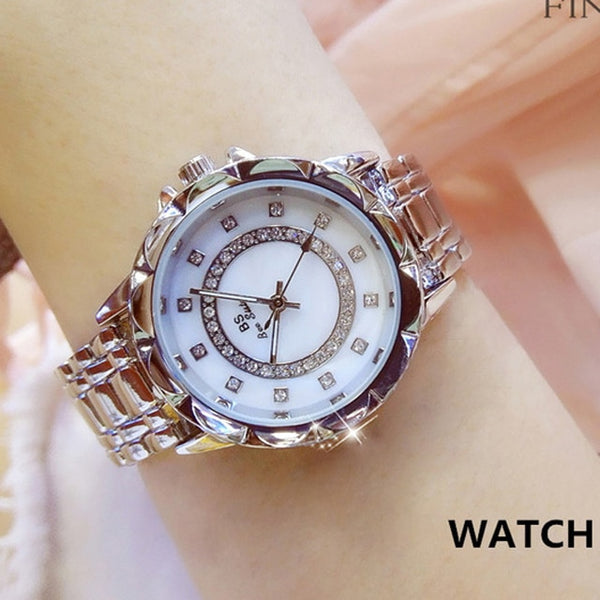Women Luxury Brand Watch 2019 Rhinestone Elegant Ladies Watches Gold-kopara2trade.myshopify.com-