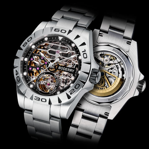 Top Brand Luxury Men's Watches Automatic Mechanical Luminous Waterproof Stainless Steel Watch Men Male Relogio Masculino-kopara2trade.myshopify.com-