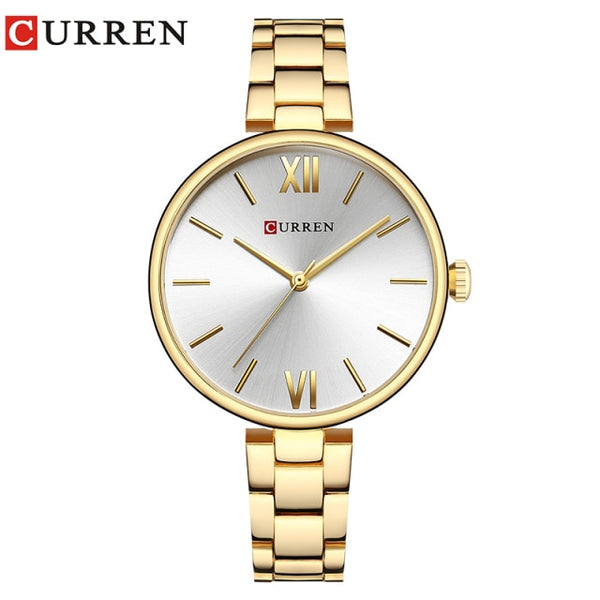 CURREN 9017 New Women Watches Luxury Brand Watch Rose Gold Women Quartz Creative Wood Pattern Dial Fashion Wristwatch-kopara2trade.myshopify.com-