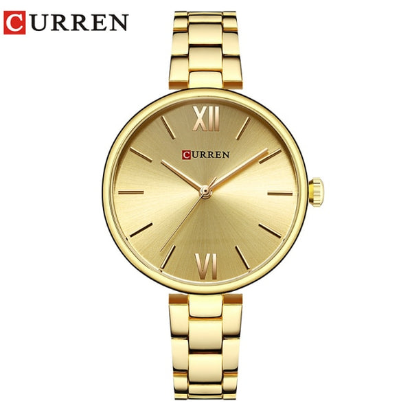 CURREN 9017 New Women Watches Luxury Brand Watch Rose Gold Women Quartz Creative Wood Pattern Dial Fashion Wristwatch-kopara2trade.myshopify.com-