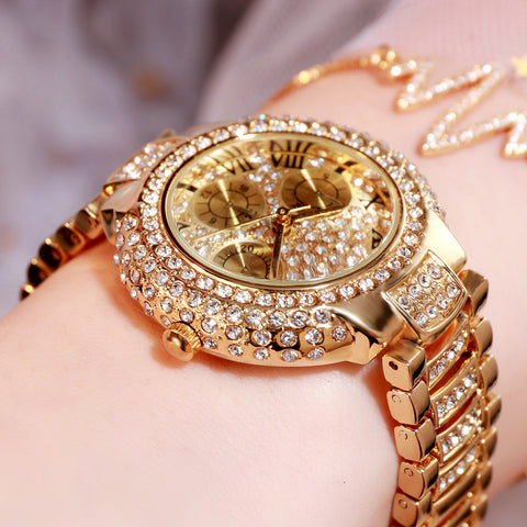 Luxury watch women ladies Stainless Steel bracelet watch diamond Fashion waterproof quartz watch relogio feminino Wristwatches-kopara2trade.myshopify.com-