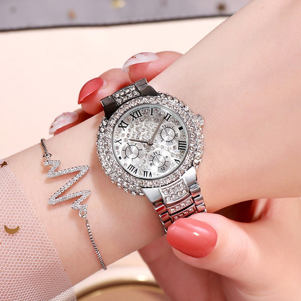 Luxury watch women ladies Stainless Steel bracelet watch diamond Fashion waterproof quartz watch relogio feminino Wristwatches-kopara2trade.myshopify.com-