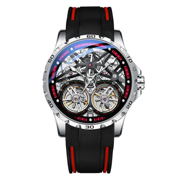 AILANG Men's Watch Advanced Sports Automatic Winding Clock Fashion Silicone Strap Tourbillon Skeleton Mechanical Watch New-kopara2trade.myshopify.com-