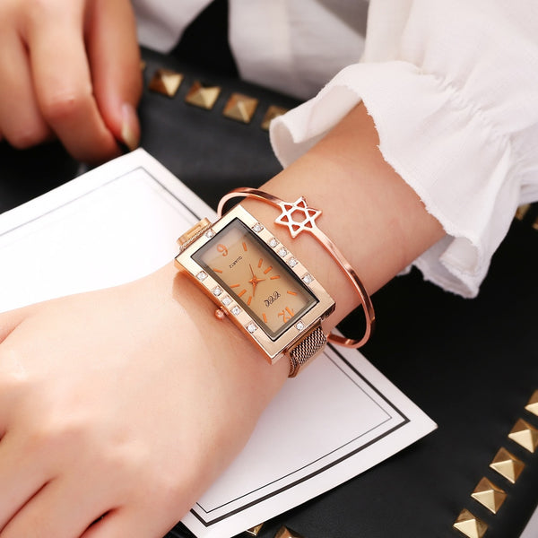 Women Watches Magnetic buckle Luxury Fashion Rose Gold Quartz Women's Wristwatch Ladies Watch reloj mujer hours-kopara2trade.myshopify.com-
