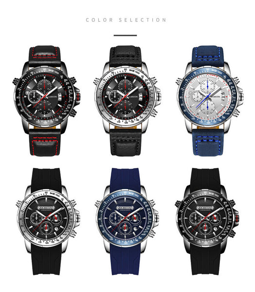 OCHSTIN Man WristWatch Chronograph Sport Men Watch Military Army Top Brand Luxury Blue Rubber Band-kopara2trade.myshopify.com-