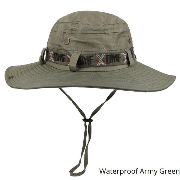 Waterproof Bucket Hat Summer Men Women Boonie Hat Outdoor UV Protection Wide Brim Panama Safari Hunting Hiking Fishing Sun Hat-kopara2trade.myshopify.com-