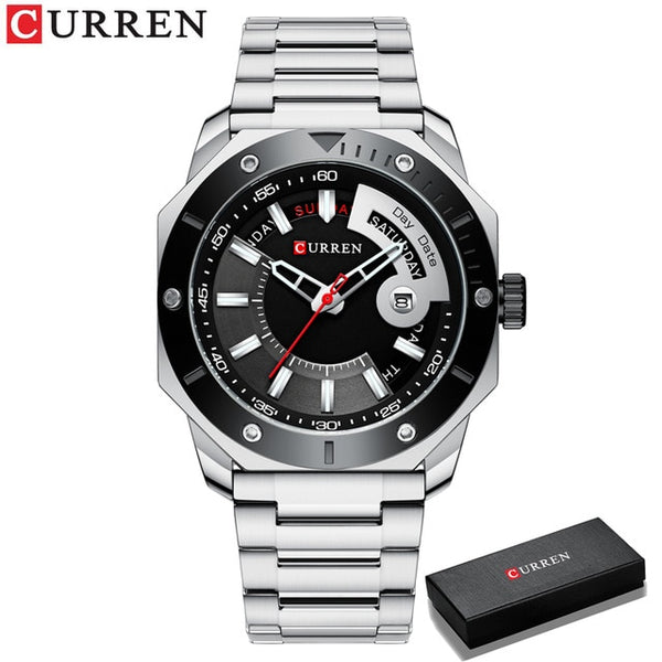 CURREN Men's Watch Fashion Chic Stainless Steel Quartz Male Watches with Date and week Gentleman Choice-kopara2trade.myshopify.com-