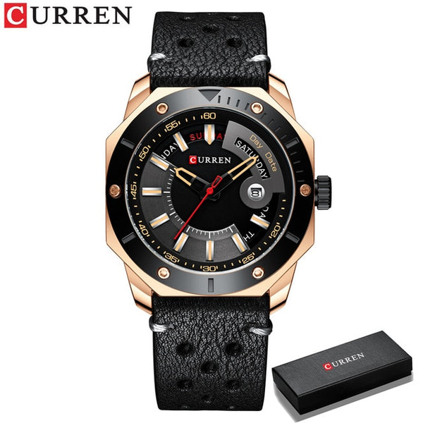 CURREN Men's Watch Fashion Chic Stainless Steel Quartz Male Watches with Date and week Gentleman Choice-kopara2trade.myshopify.com-