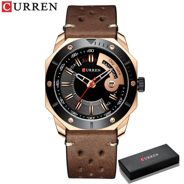 CURREN Men's Watch Fashion Chic Stainless Steel Quartz Male Watches with Date and week Gentleman Choice-kopara2trade.myshopify.com-