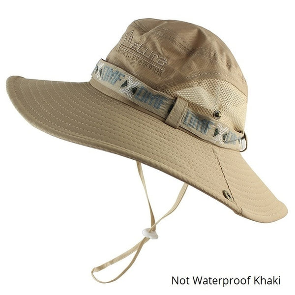 Waterproof Bucket Hat Summer Men Women Boonie Hat Outdoor UV Protection Wide Brim Panama Safari Hunting Hiking Fishing Sun Hat-kopara2trade.myshopify.com-