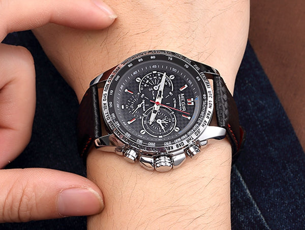 MEGIR Fashion Quartz Watches Men Luxury Mesh Strap Waterproof Wristwatch Decorative Chronograph Watch Man Relogio Masculino 1010-kopara2trade.myshopify.com-
