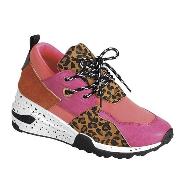 Women Sneakers 2021 Pu Leather Textile Combination Shallow Women Sports Shoes Thick Sole Comfortalble Women's Vulcanize Shoes-kopara2trade.myshopify.com-