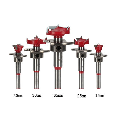 Free shipping Metal hole saw drill set 5Pcs/15/20/25/30/35mm woodworking tools precision scale carbide hole saw milling cutter-kopara2trade.myshopify.com-