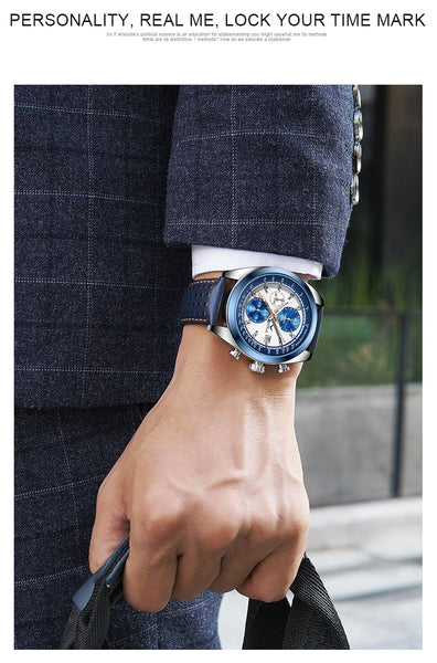 sport watch men Top brand ONOLA Luxury casual mens watches fashoin  Military Leather  Man Fashion Chronograph Wrist Watch-kopara2trade.myshopify.com-