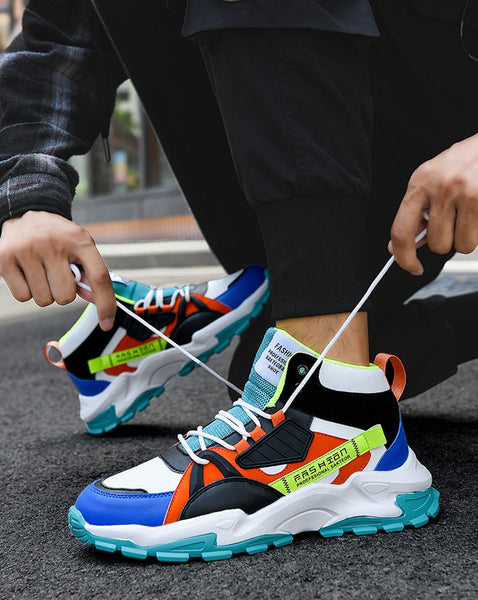 New Fashion Shoes For Men Casual High Top Chunky Sneakers Mens Trainers Tendencia 2020 Breathable Designer Zapatillas De Hombre-kopara2trade.myshopify.com-