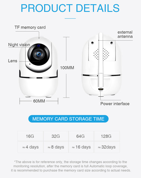 Smart Wifi camera HD 1080P cloud wireless outdoor automatic tracking infrared Surveillance camera home ip camera ycc365 plus-kopara2trade.myshopify.com-