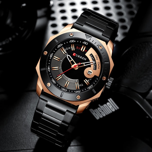 CURREN Men's Watch Fashion Chic Stainless Steel Quartz Male Watches with Date and week Gentleman Choice-kopara2trade.myshopify.com-