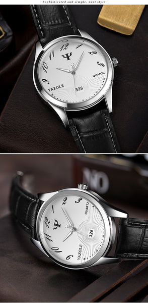 Brand Yazole Watch Business Belt Men's Watch Unique Leisure Leather Watches Fashion Luminous Quartz Watch-kopara2trade.myshopify.com-