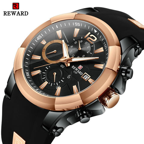 REWARD Luxury Wristwatch Casual Sport Watch Men Military Stylish Silicone Strap Multifunction-kopara2trade.myshopify.com-