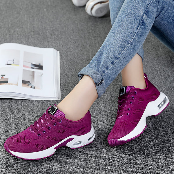 Fashion Women Sneakers Air Cushion Soft Bottom Running Shoes  Outdoor Mesh Breathable Tennis Shoes-kopara2trade.myshopify.com-