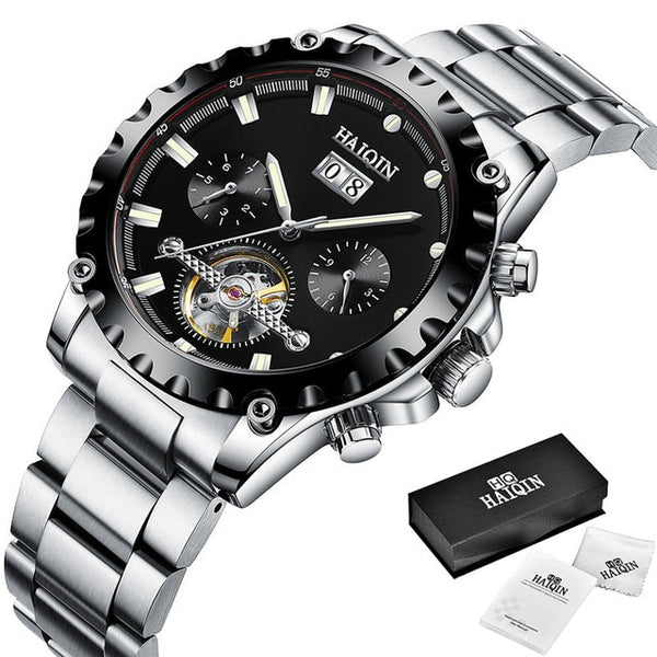 HAIQIN Automatic Men watch mechanical tourbillon Men's watches top brand luxury wrist watch men waterproof Business Montre homme-kopara2trade.myshopify.com-