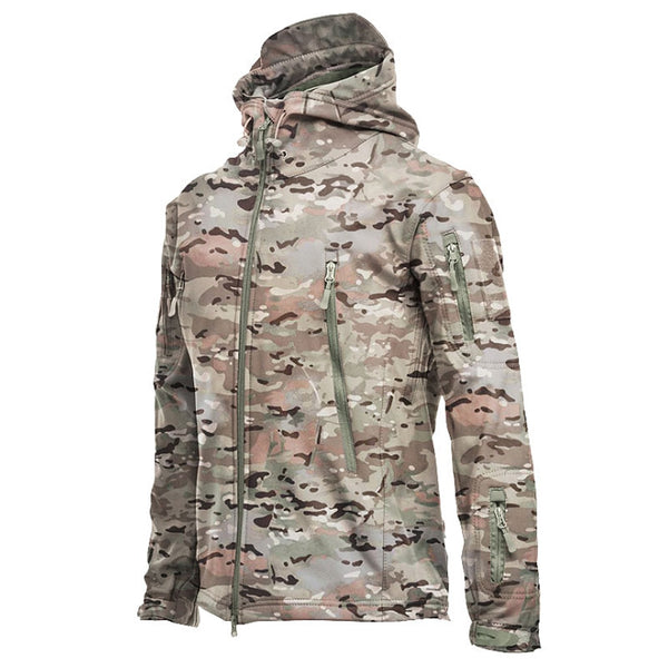 Men's jacket Outdoor Soft Shell Fleece Men's And Women's Windproof  Waterproof Breathable And Thermal Three In One Youth Hooded-kopara2trade.myshopify.com-