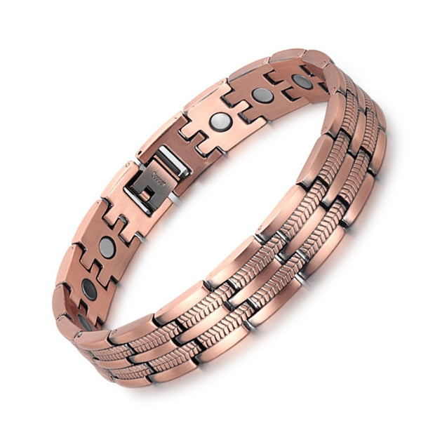 RainSo Men Healing Full Magnetic Bracelets Copper Arthritis Therapy Health Care Chain Fashion Hologram Jewelry For Lover-kopara2trade.myshopify.com-