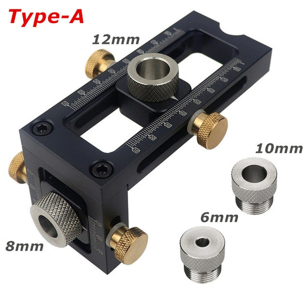 Woodworking Drill Guide Hole Puncher Locator 2 In 1 Doweling Jig For Furniture Connecting Installation Household Carpentry Tools-kopara2trade.myshopify.com-